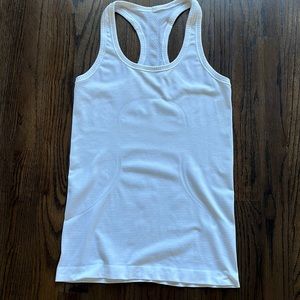 Lululemon swiftly tech racer back tank top white 4 new